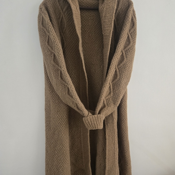 Sweaters - Cozy Tan Knit Cardigan Sweater